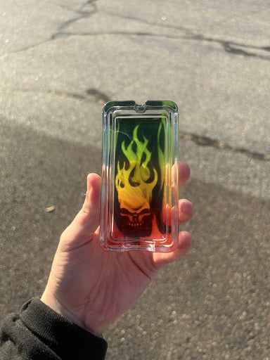 Preview pic of Rasta Glass Ashtray