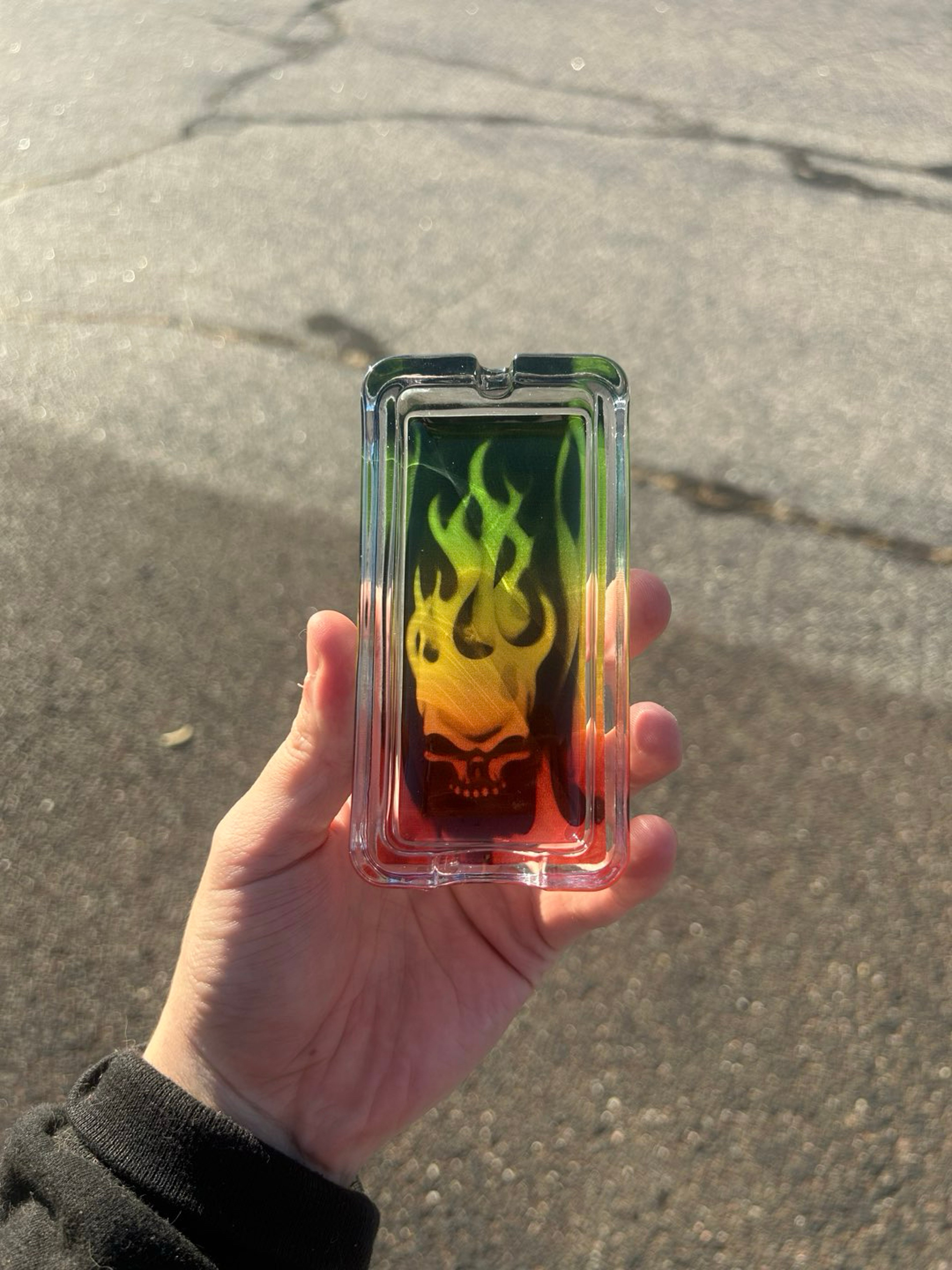 Preview pic of Rasta Glass Ashtray