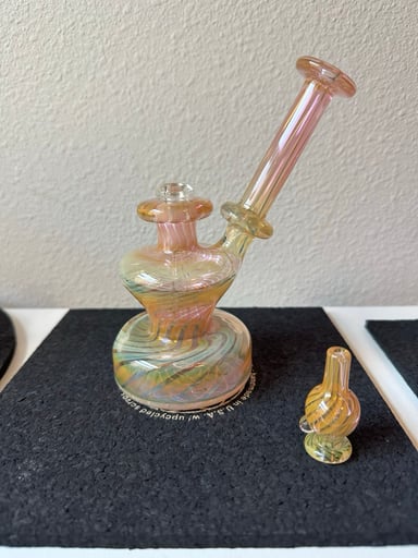 Preview pic of Mitoa Fumed Rig with matching Bubble Cap