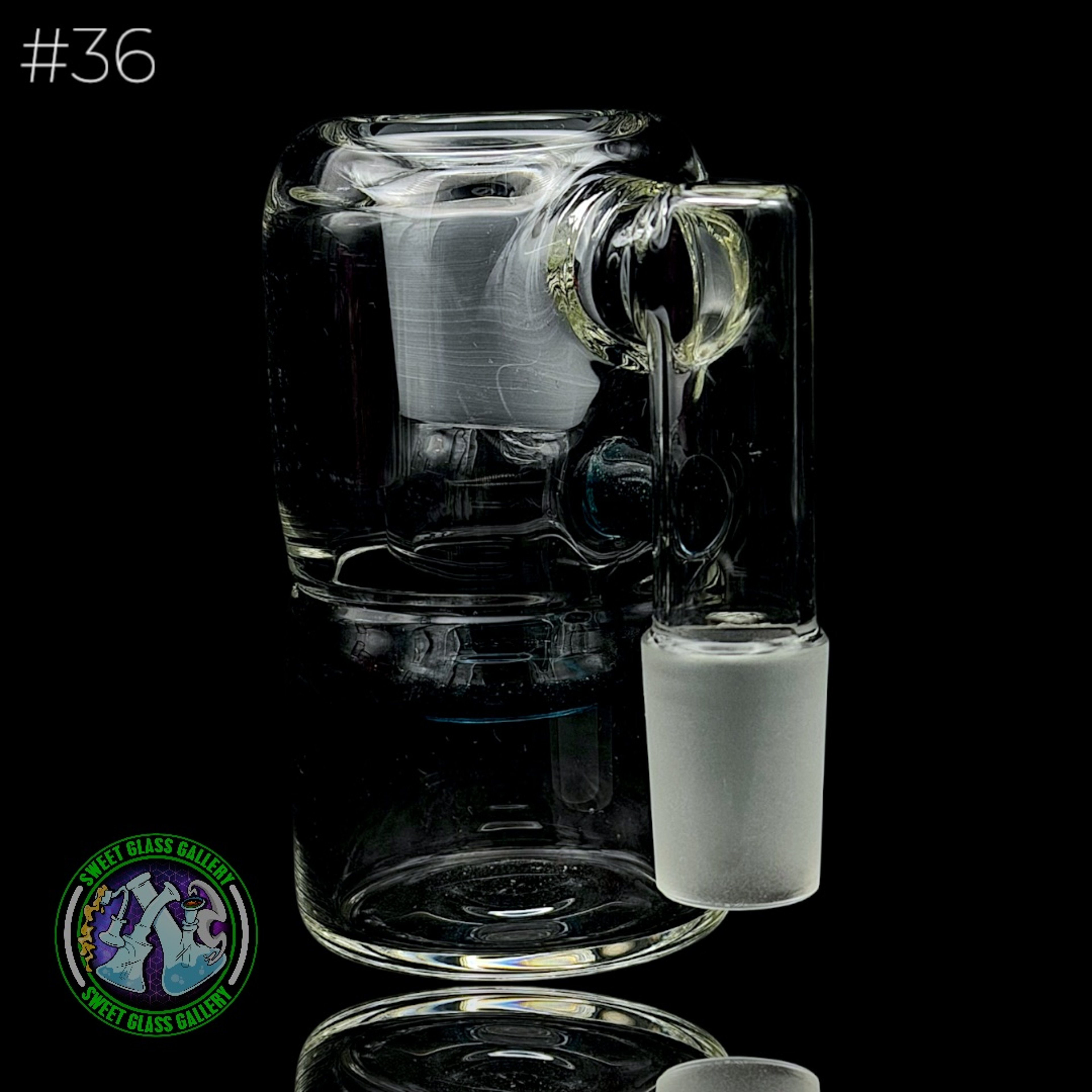 Fluid Glass - Ash Catcher 18mm - Dry #36 (Blue Stardust) image 0