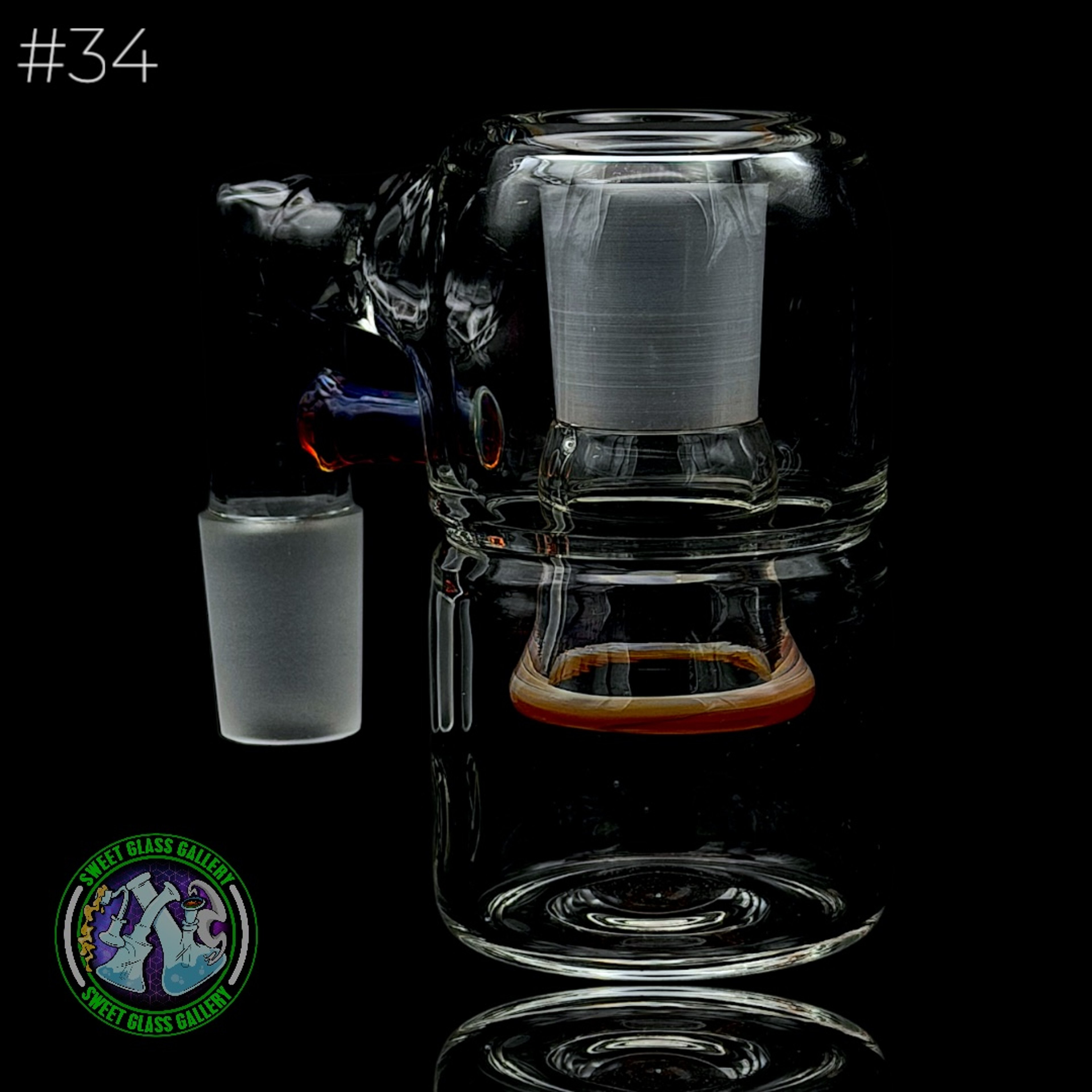 Fluid Glass - Ash Catcher 18mm - Dry #34 (Amber Purple) image 0