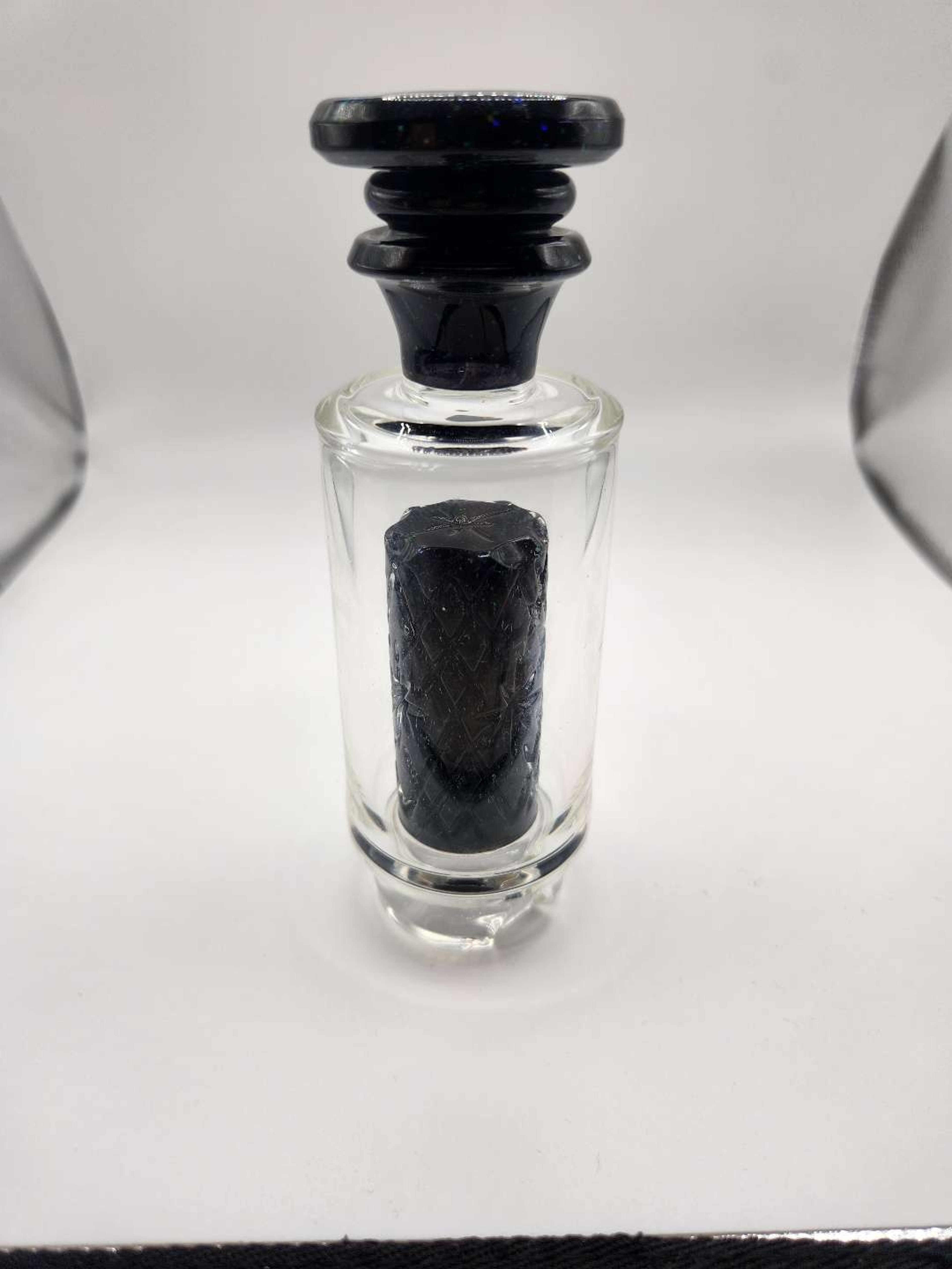 Midnight Core Apollo Crushed Opal Hand Carved Top & Matching Carb Cap by Enjoy & Prosper Glass image 0