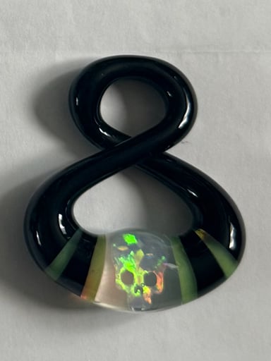 Preview pic of Natey Love XL Skull Opal Pendy