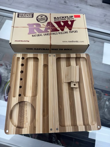 Preview pic of Raw striped bamboo rolling tray