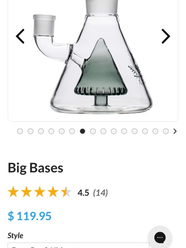 Preview pic of Freeze Pipe bong and accessories