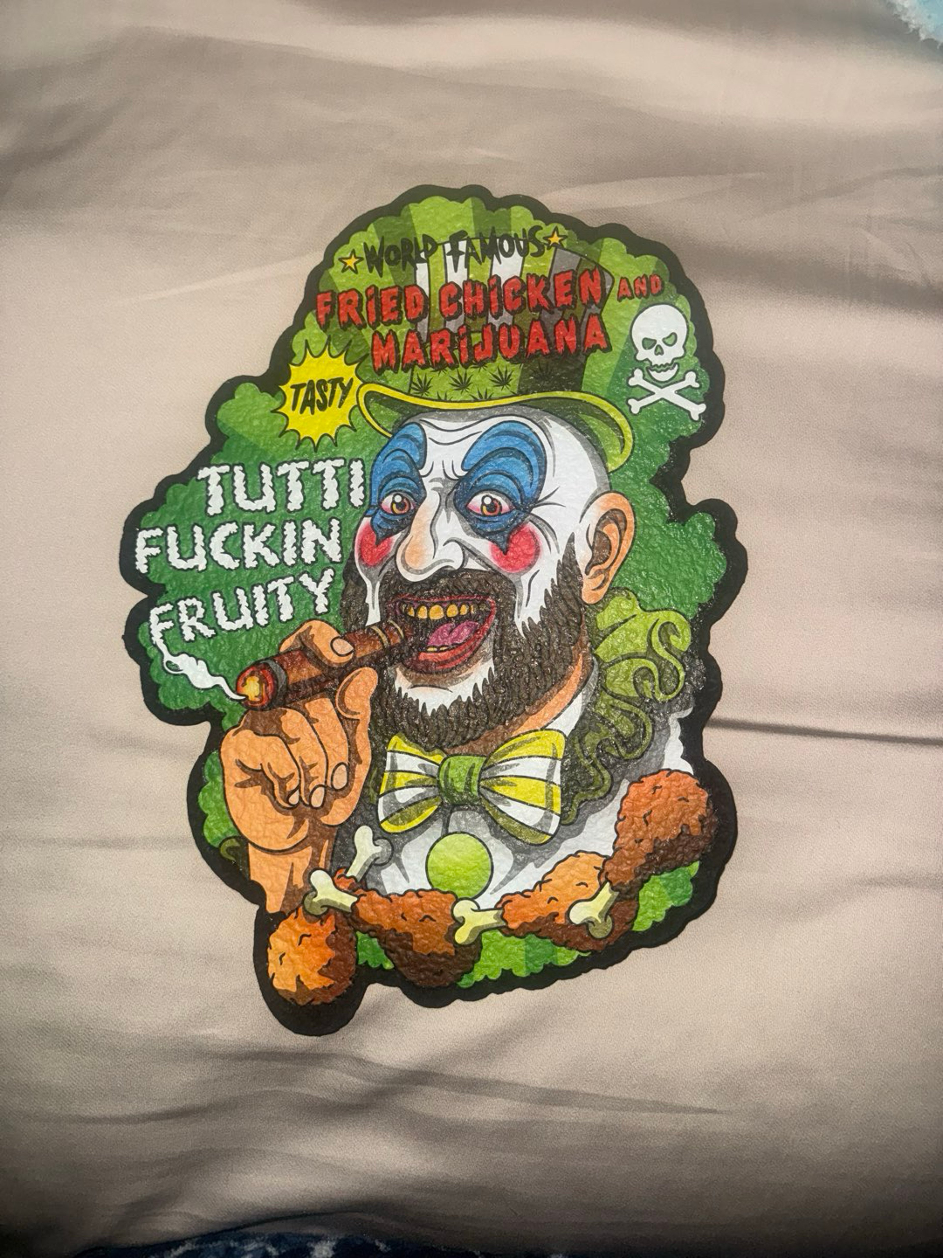 Captain Spaulding/ Sid haig tutti fruity full uv glow Moodmat image 0