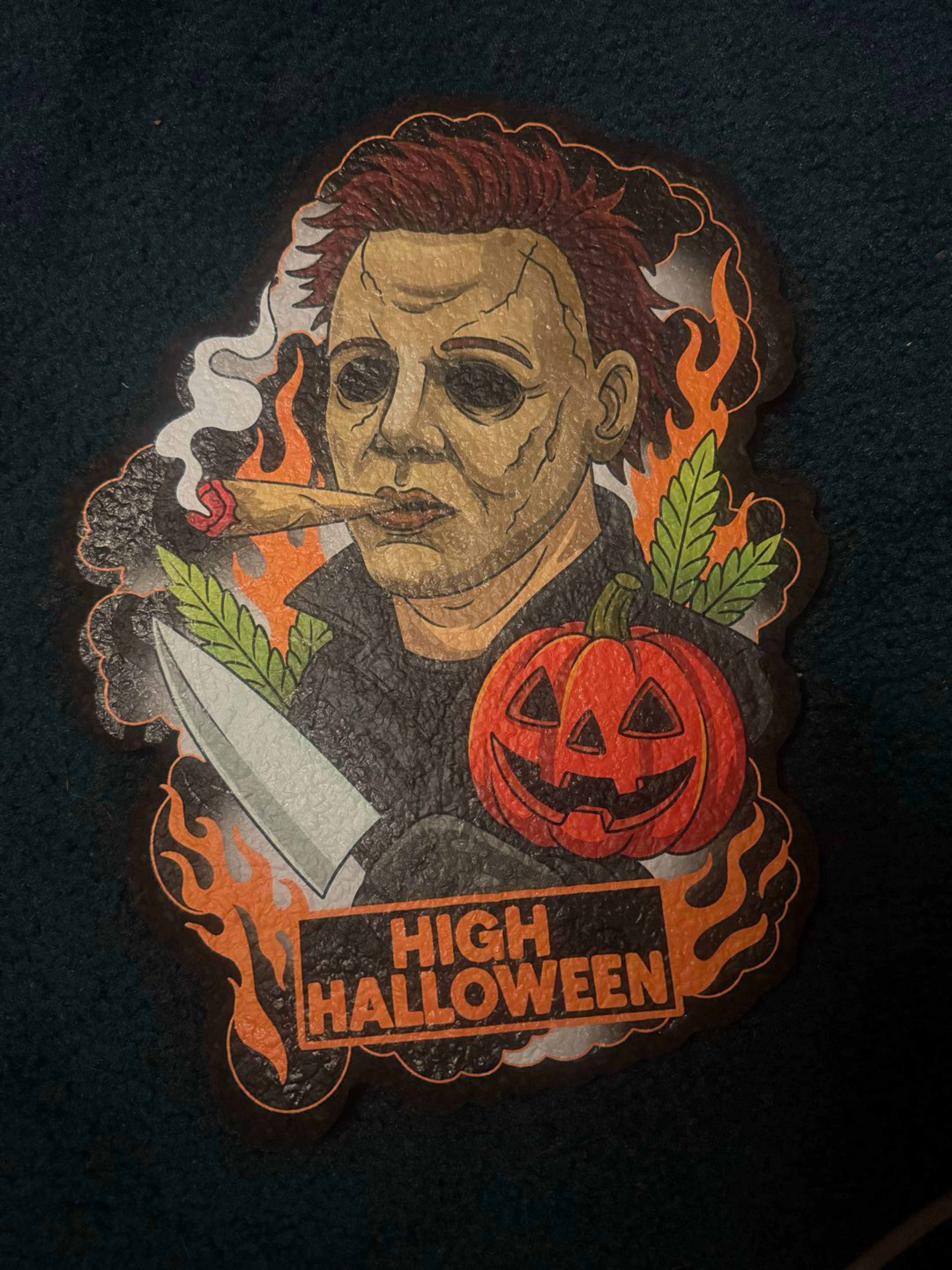 Michael myers high Halloween full uv glow Moodmat image 0