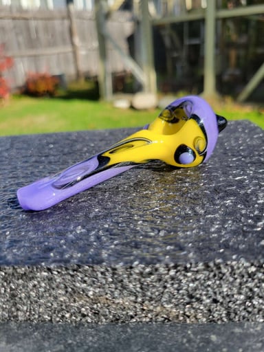 Preview pic of Wave spoon yellow purple