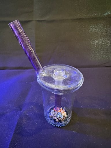 Preview pic of Reef Life Glass Cup Rig With Purple Accents