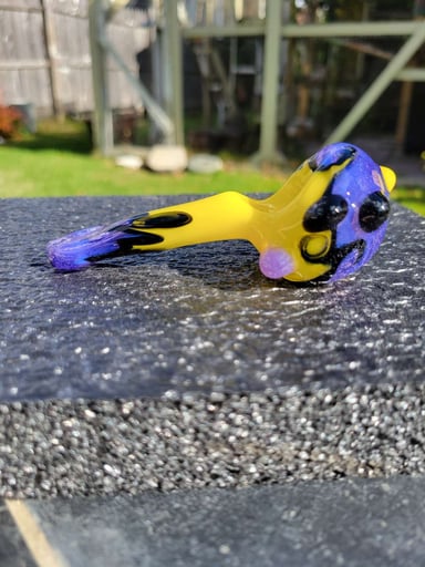 Preview pic of Wave spoon purp n yellow