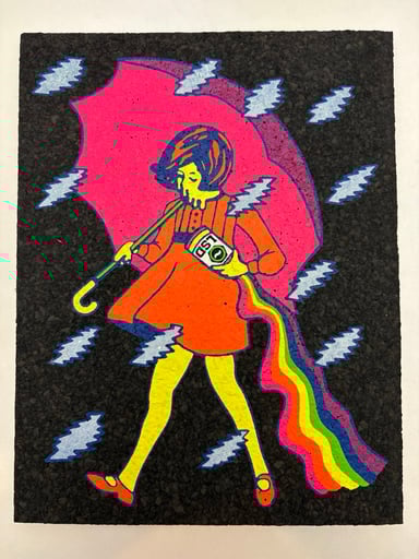 Preview pic of Slinger x Wookerson Sandoz Girl Moodmat