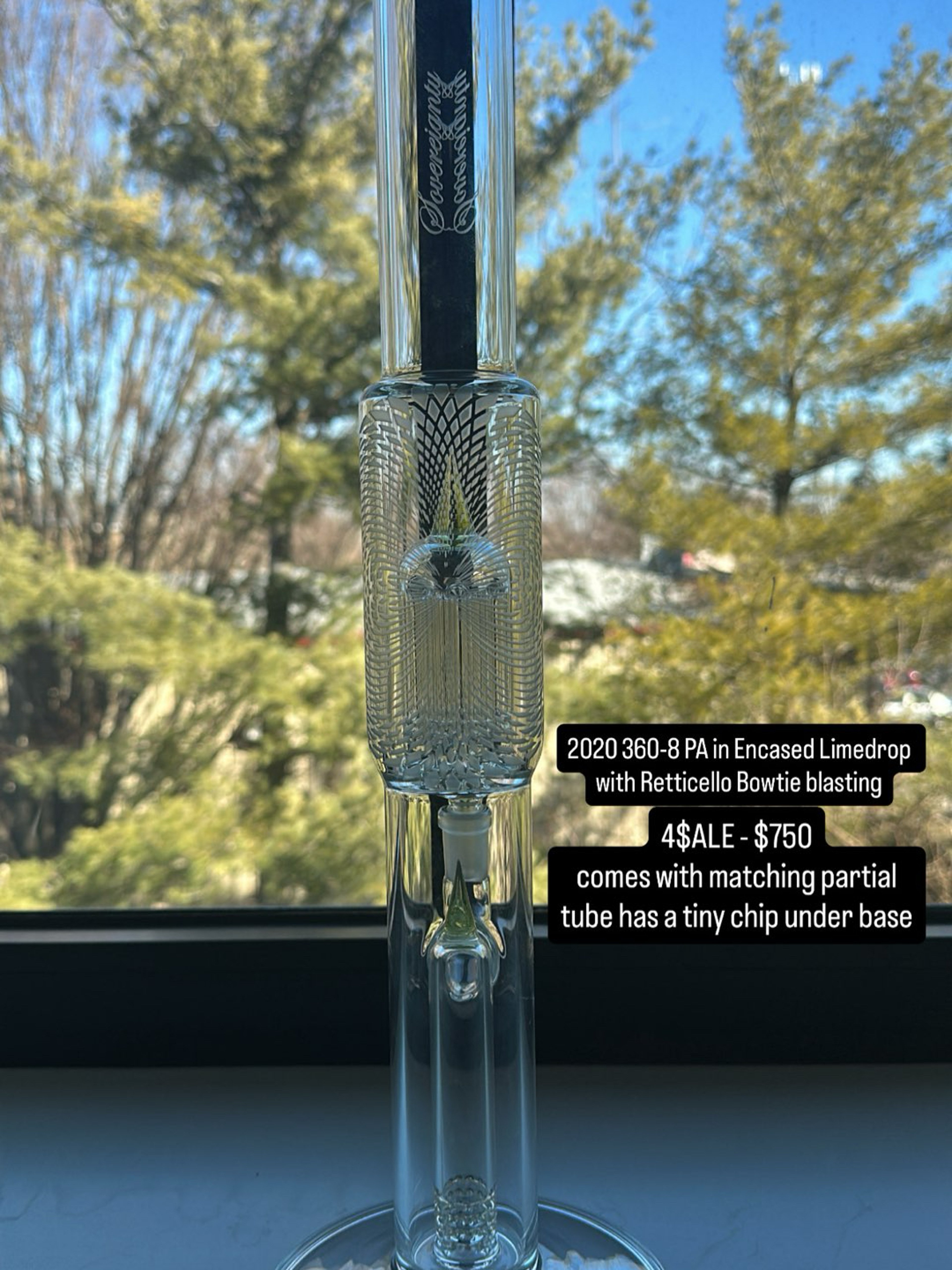 Preview pic of 360-8 ma in encased lime drop with retti bowtie