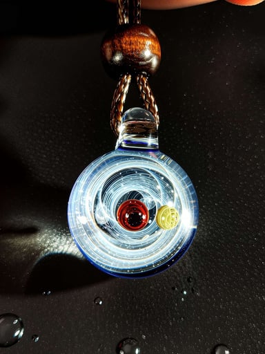 Preview pic of Handmade 3D Space/Galaxy Glass Pendant