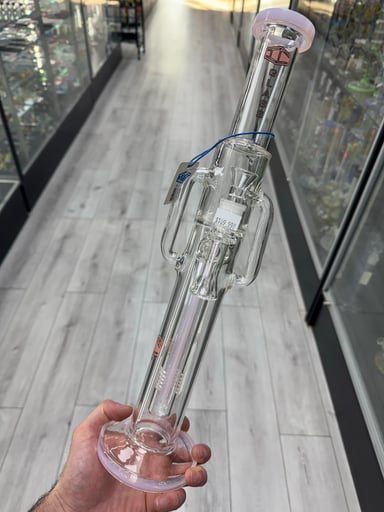 Preview pic of Ic glass 17” recycler tube pink