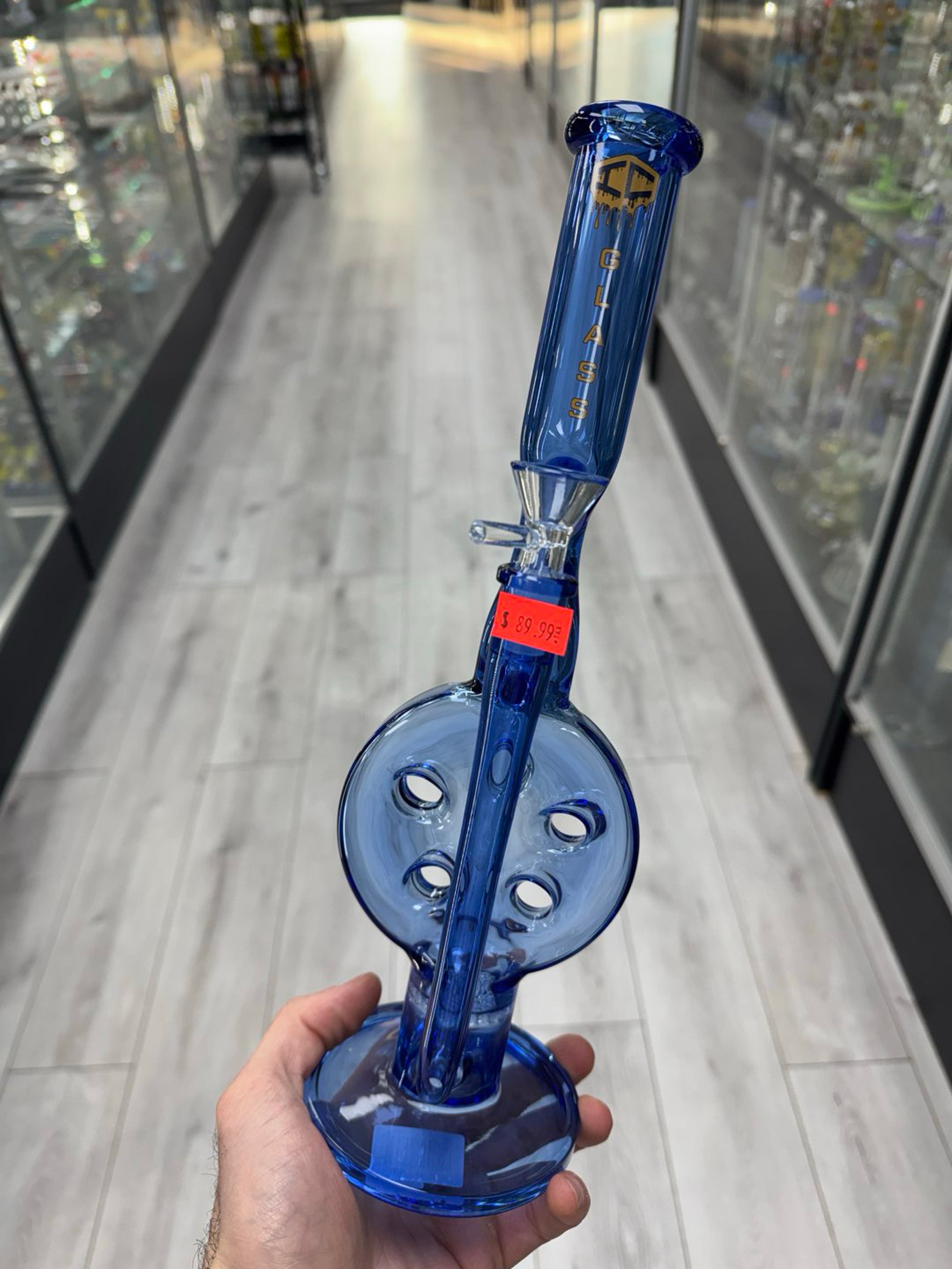 Preview pic of Ic glass 13” Swiss tube blue