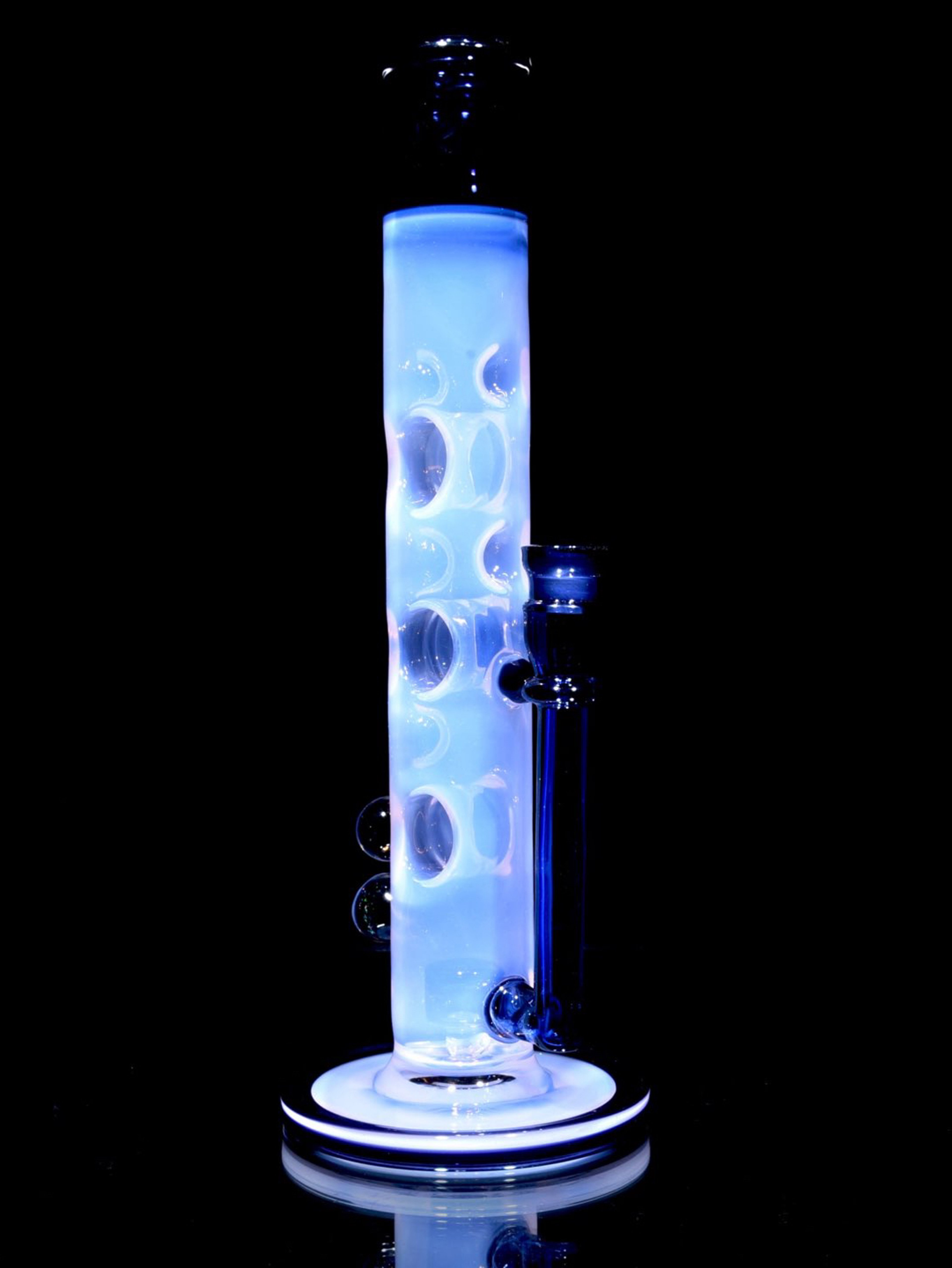 Preview pic of Davin Titland - Fully-worked Straight Fab - Pink Jade/Dark Amethyst - 14mm Female