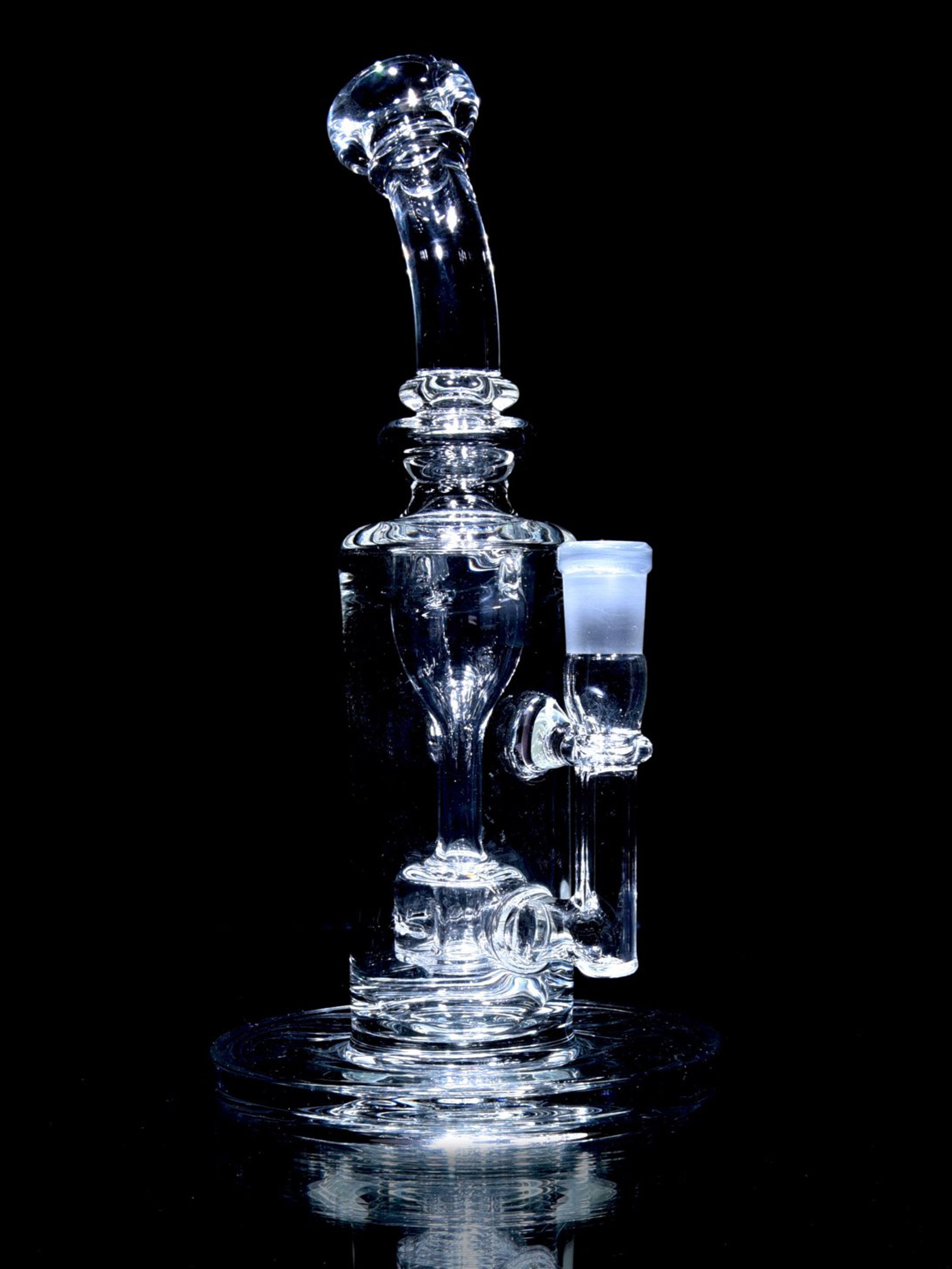 Preview pic of Davin Titland - Mini Narrow Can Double-uptake Tornada Recycler - Clear - 14mm Female