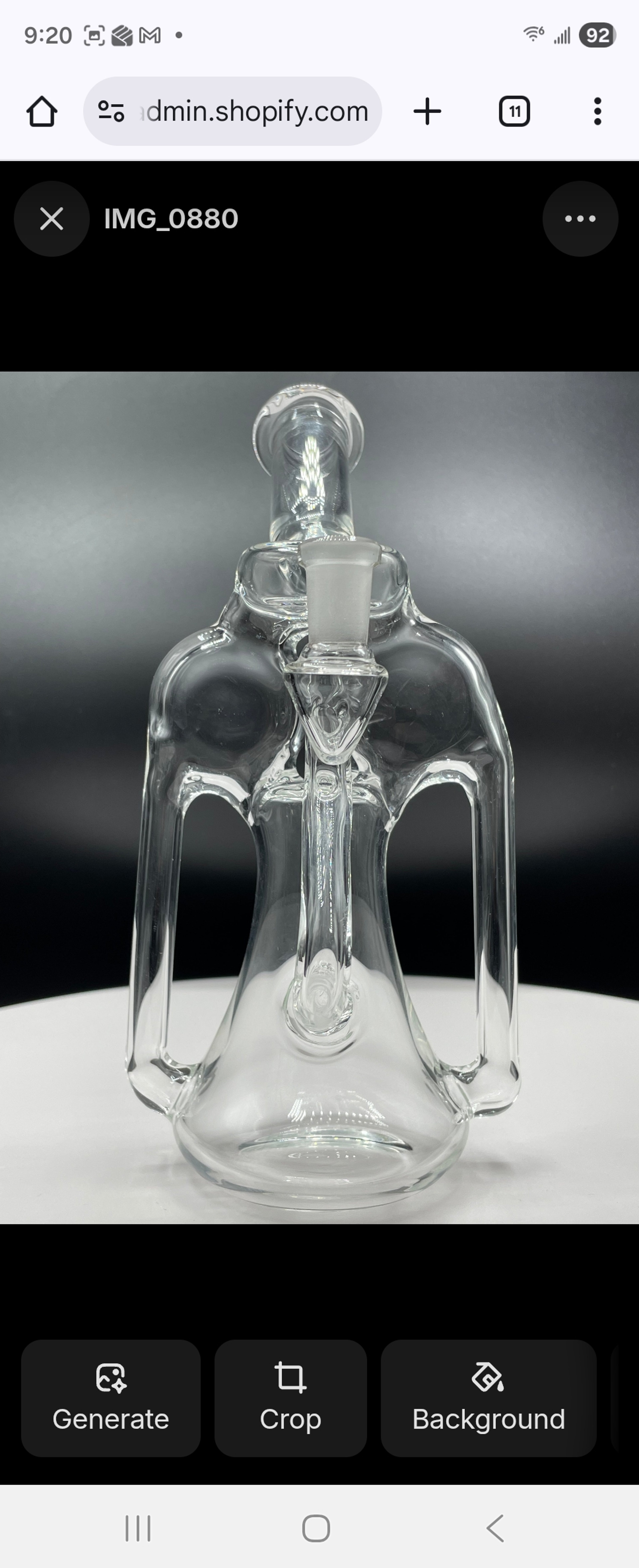 Preview pic of Divine glass Twin Pillar Recycler