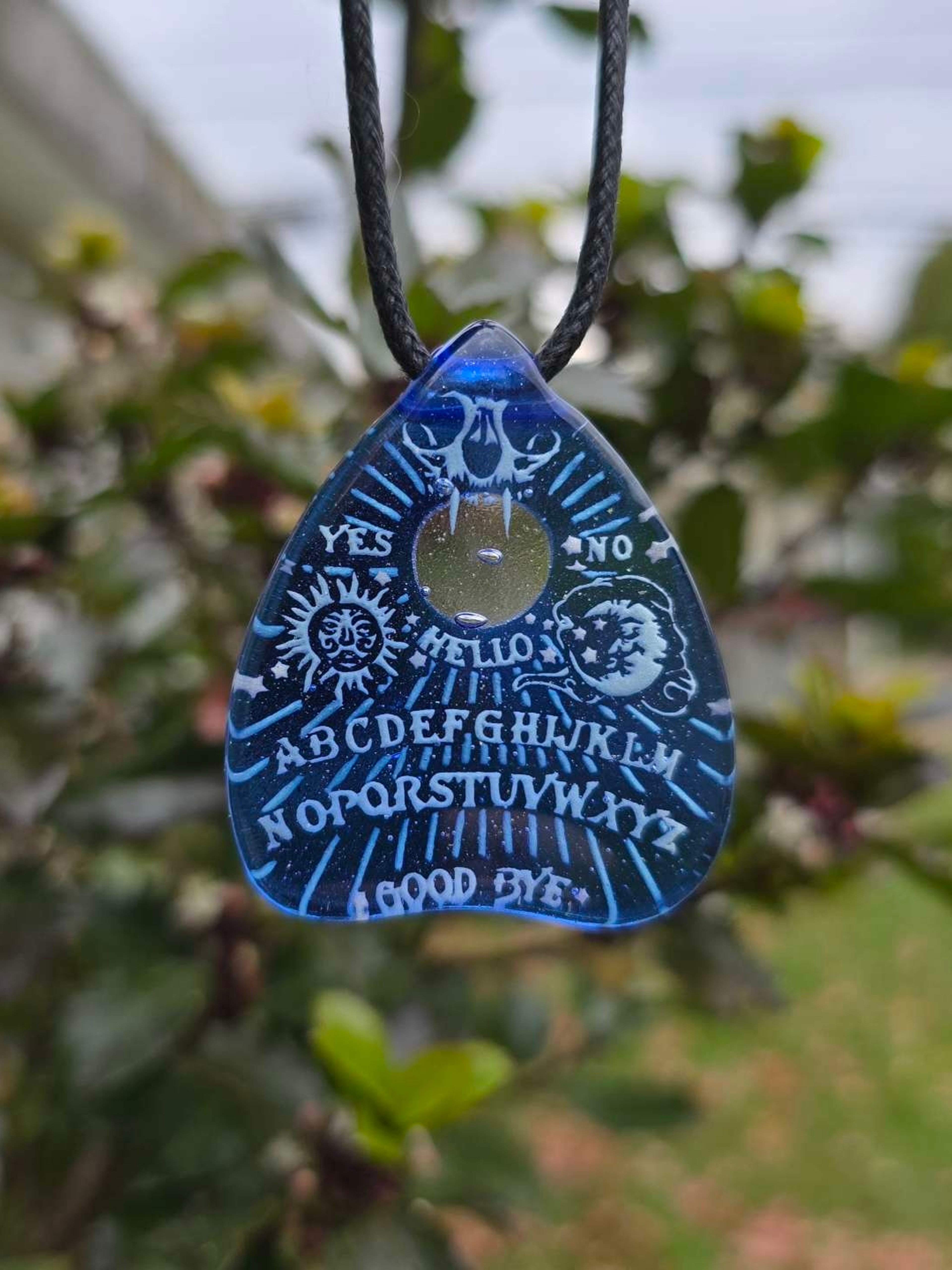 Ouija Planchette Layered Glow Pendant image 0