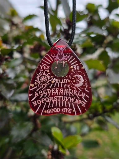 Preview pic of Ouija Planchette Layered Glow Pendant