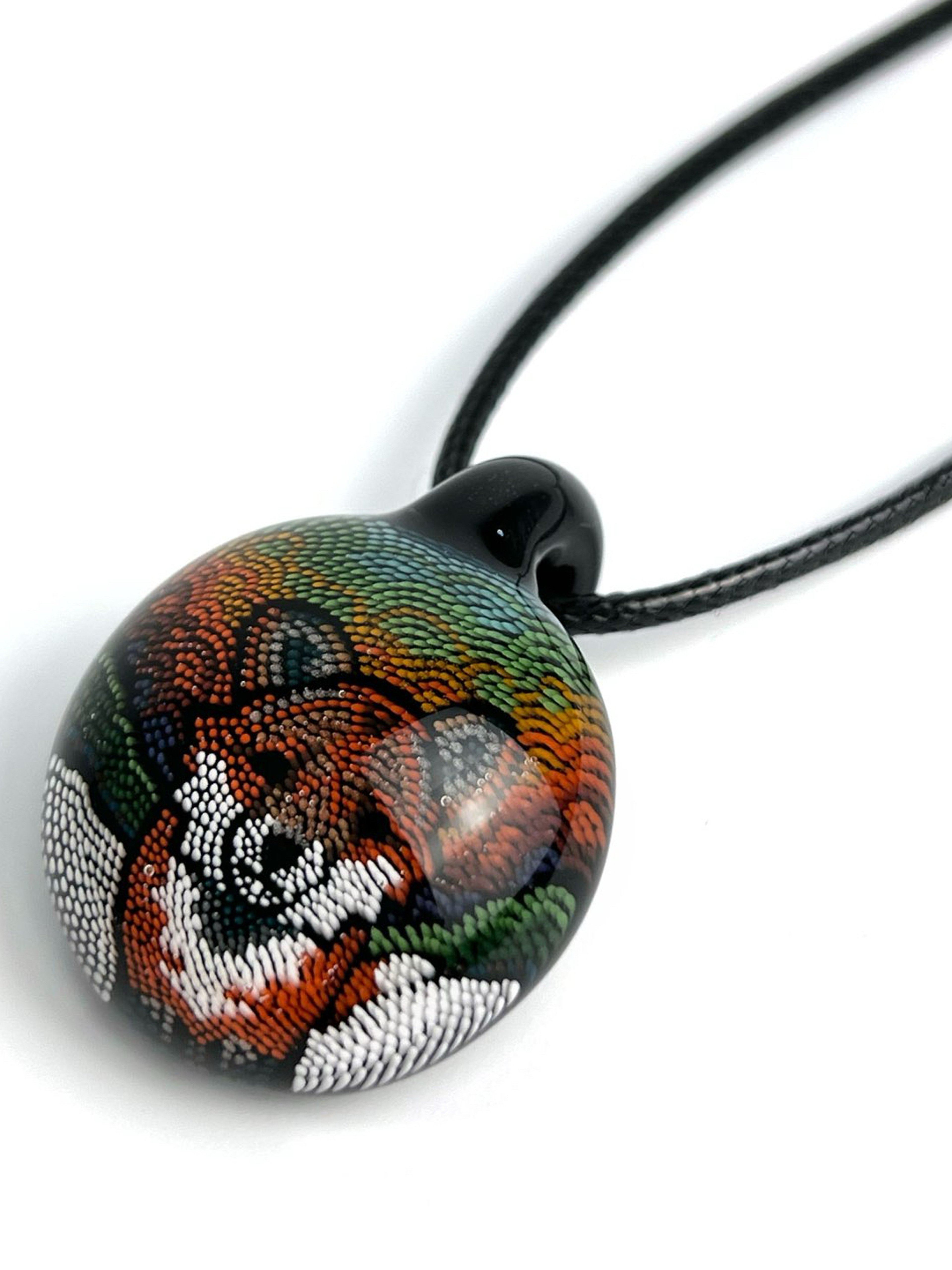 JH Glass Fox Dotwork Pendant image 0