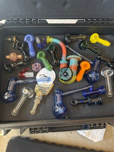 Preview pic of Dry pipes, slides, caps, jars, etc