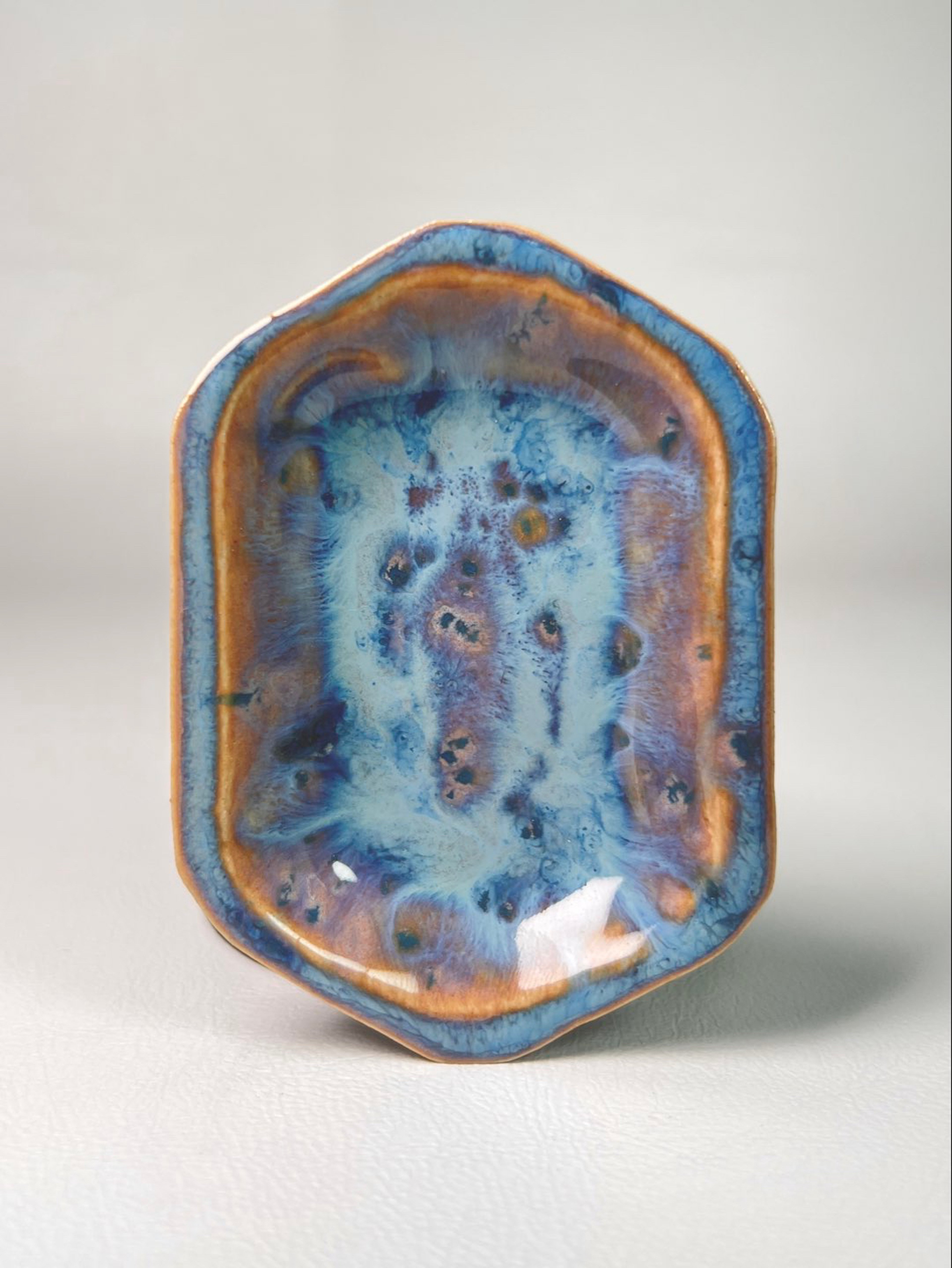 Preview pic of Stoneware Ash Tray - Sapphire Slate