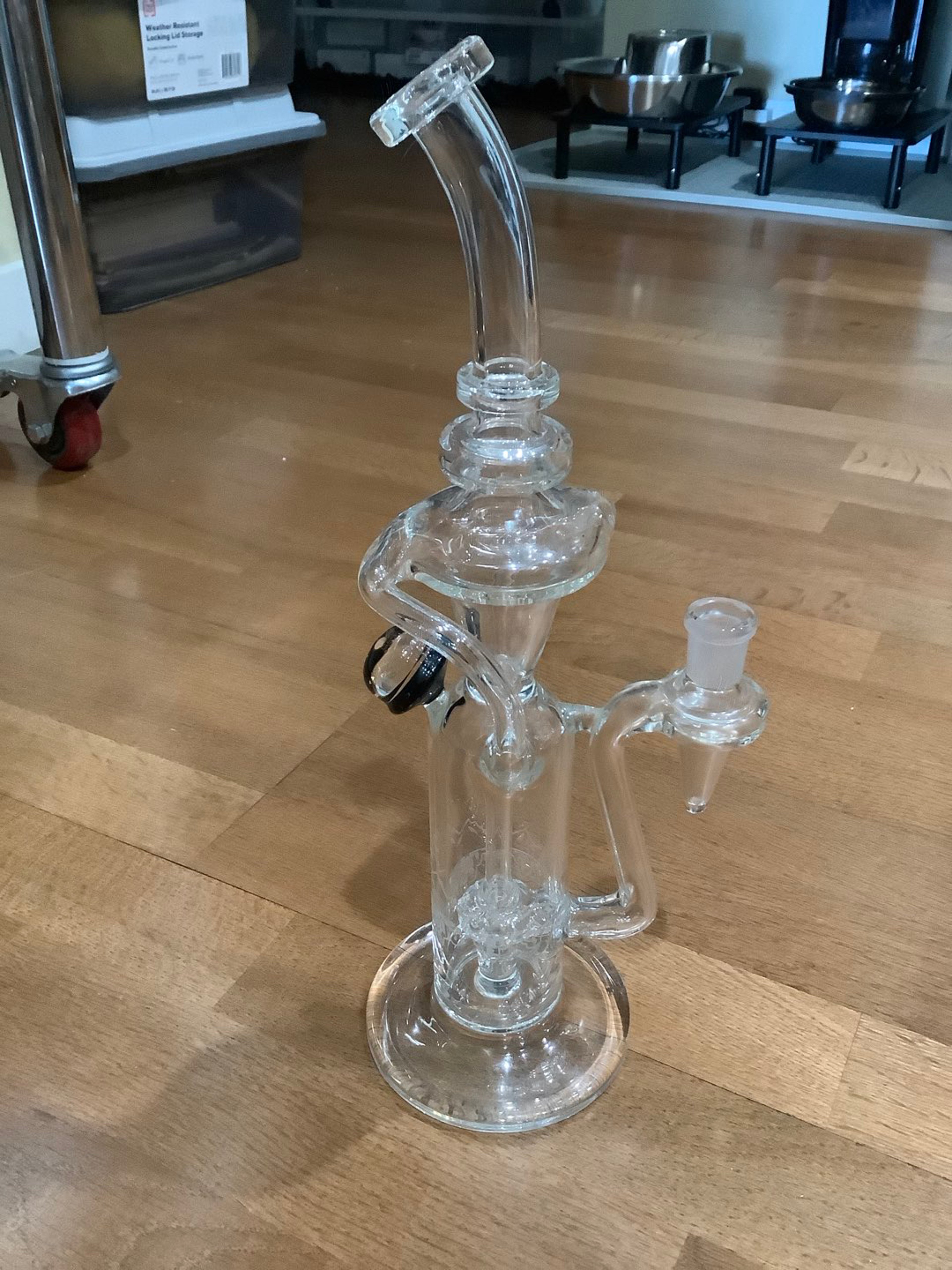 Preview pic of Shwayze Roadhouse BeeMaster Recycler Glass Pipe