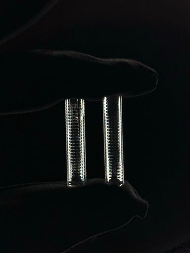 Preview pic of Medium Solid Quartz Gridded Pillar 2 pack
