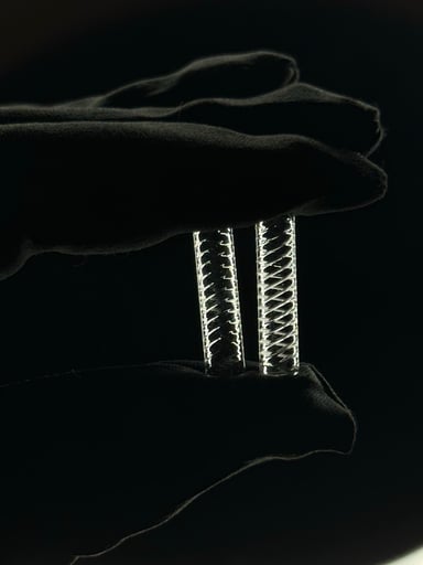 Preview pic of Small Solid Quartz Spiral Pillar 2 pack