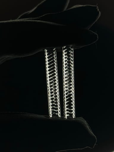 Preview pic of Large Solid Quartz Spiral Pillar 2 pack