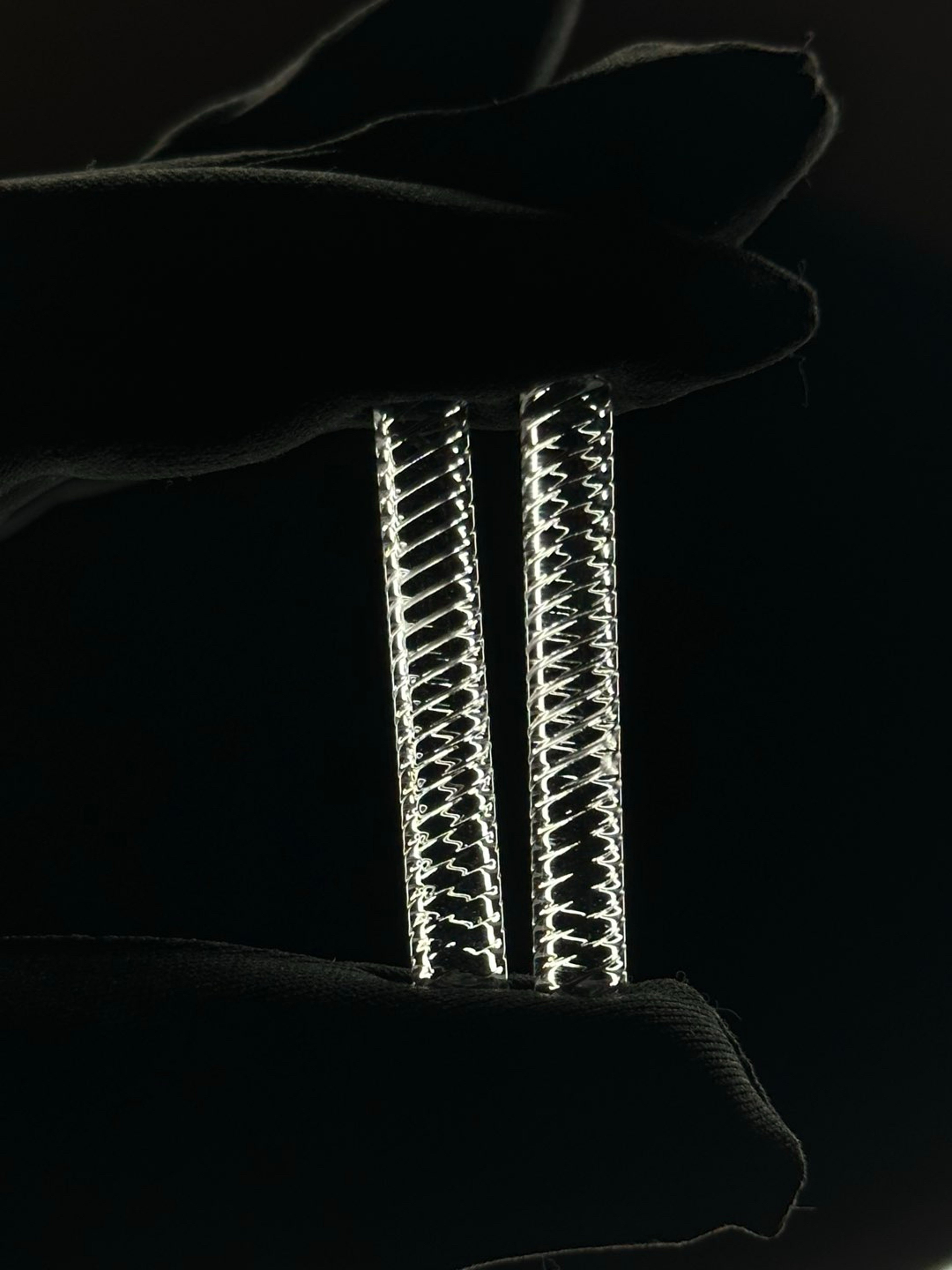 Preview pic of Large Solid Quartz Spiral Pillar 2 pack