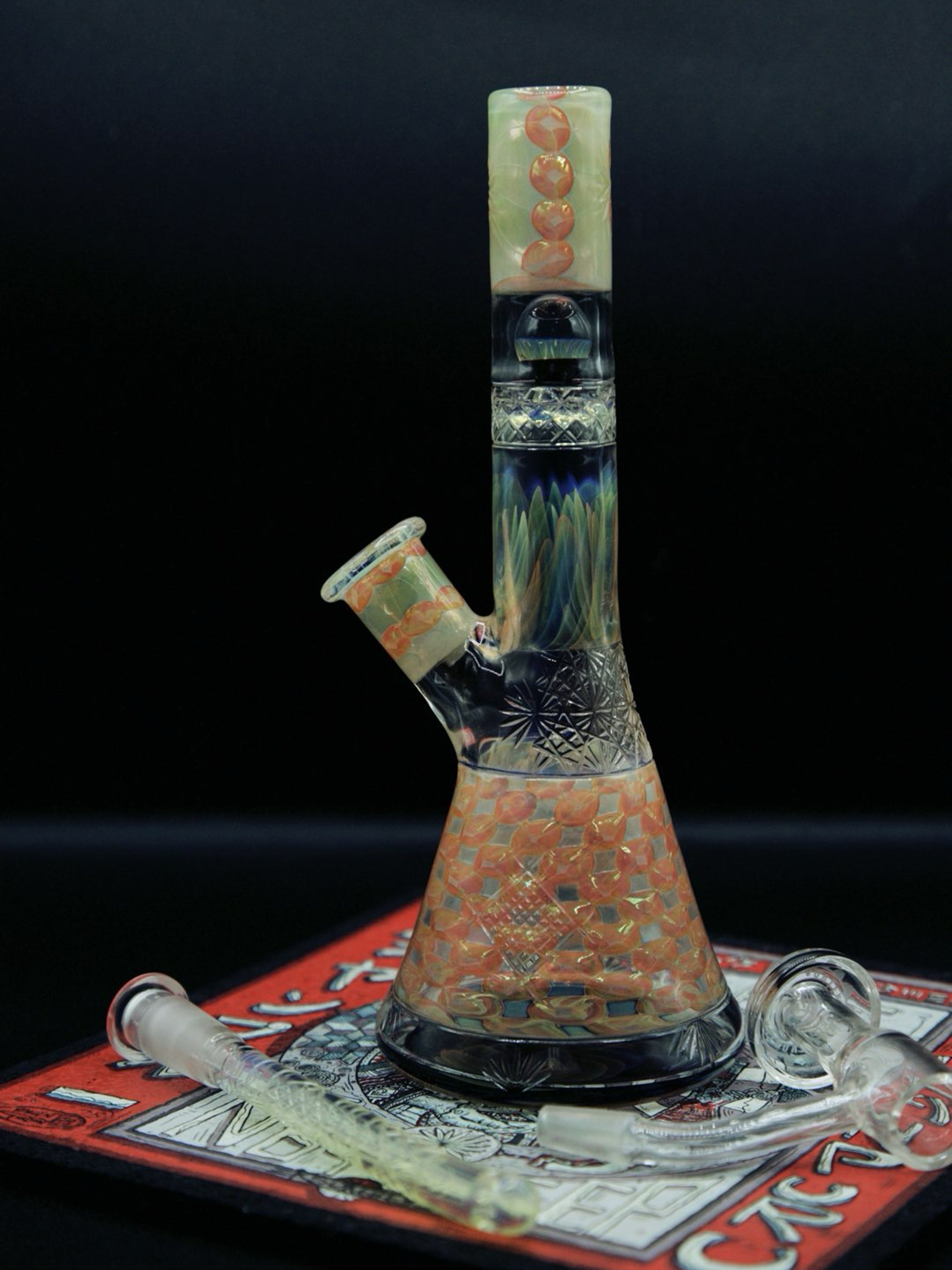 Ksukeby Glass | 10mm Fully Worked w/ Downstem | $3600 image 0