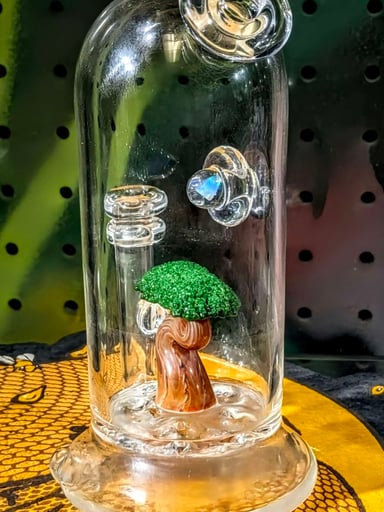 Preview pic of Bubbles the butcher in all of his beauty with a great bonsai and 2 opals