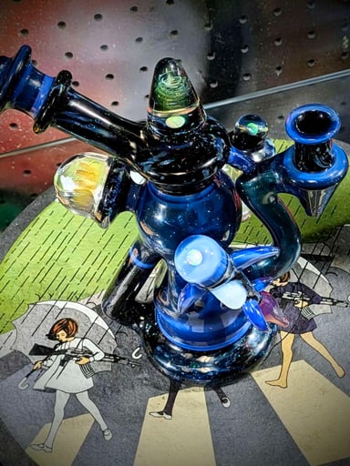 Preview pic of Big Z space rig with a blue theme has spaceships and rockets