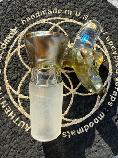 Preview pic of Dippy Glass Electrum Slide 18mm 4 Hole