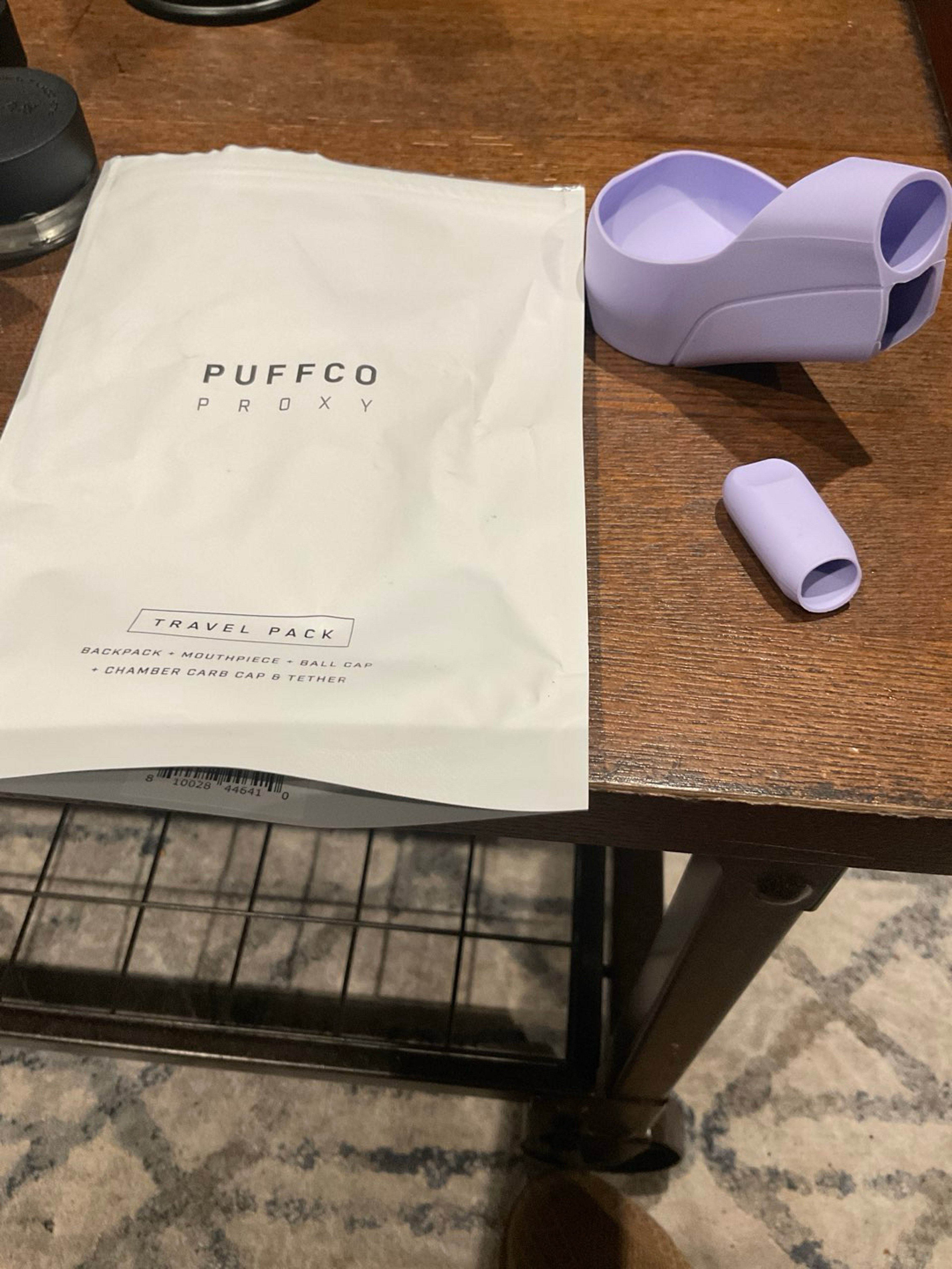 Preview pic of Puffco proxy bloom backpack and mouthpiece