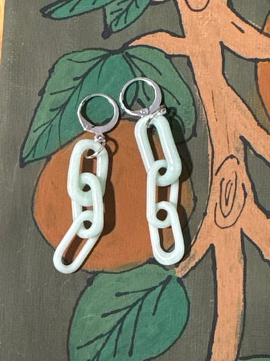 Preview pic of Jade Chain Earrings