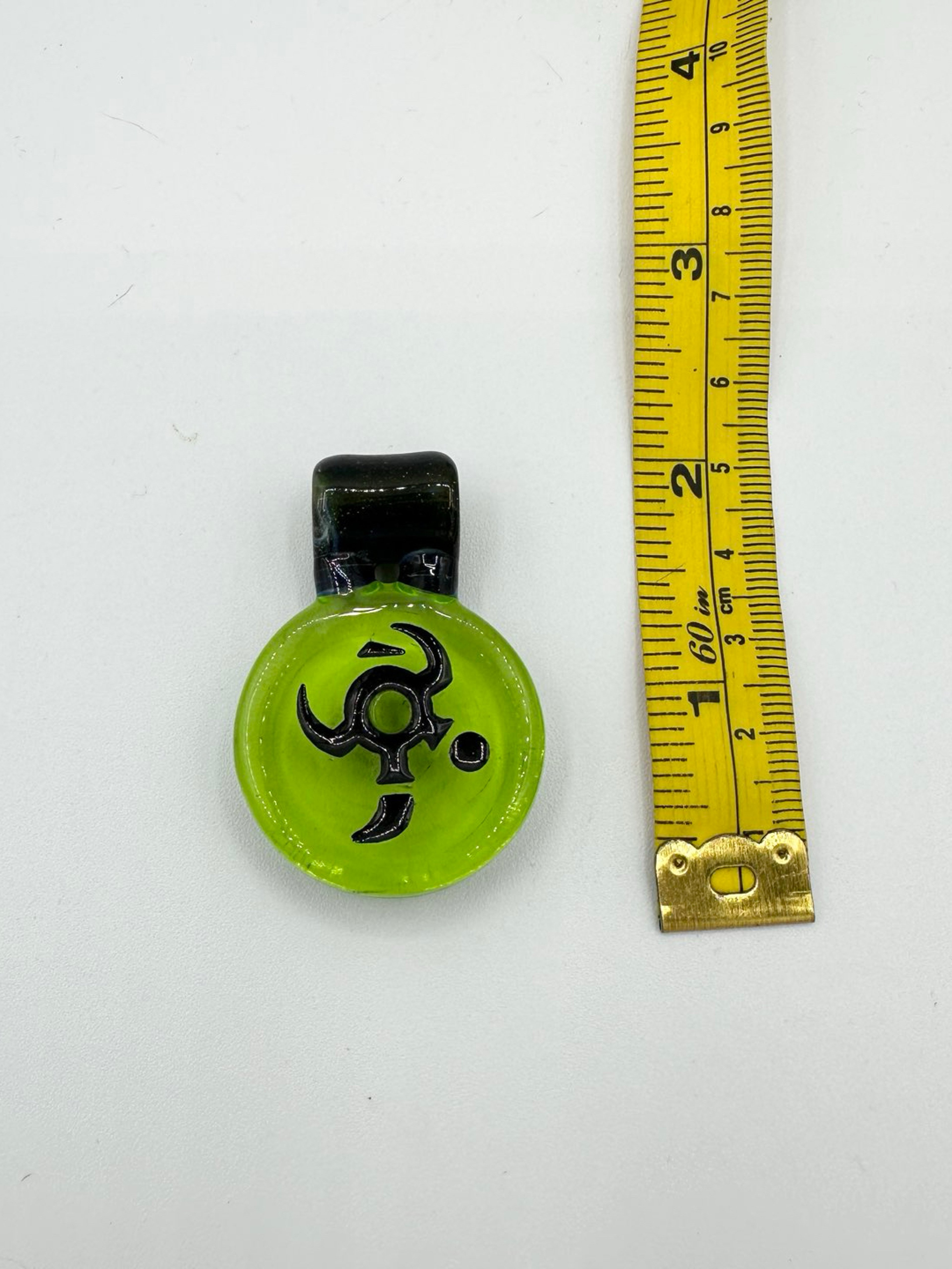 Preview pic of IO Glass Transparent Green Icon Amulet Pendant 2014