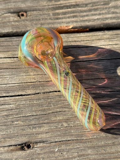 Preview pic of Hippie Hookup Gold Fume Spoon
