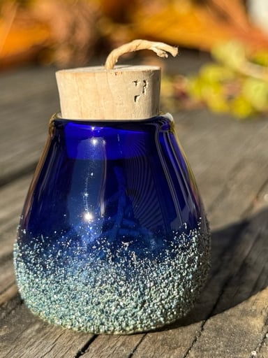 Preview pic of Sugar Mattys Frit Dip Hemp Wick Jar