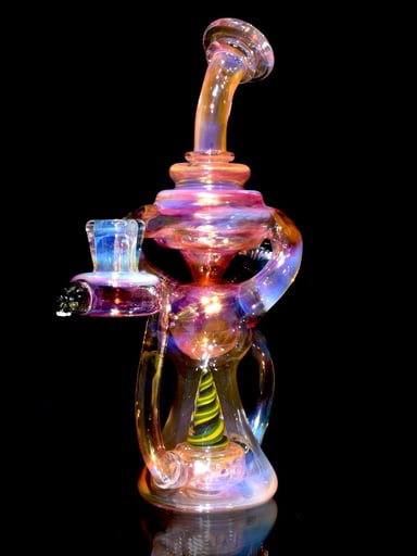 Preview pic of Yeti Dabs - Fully-fumed Double-Uptake Ball Klein Recycler - 14mm Female