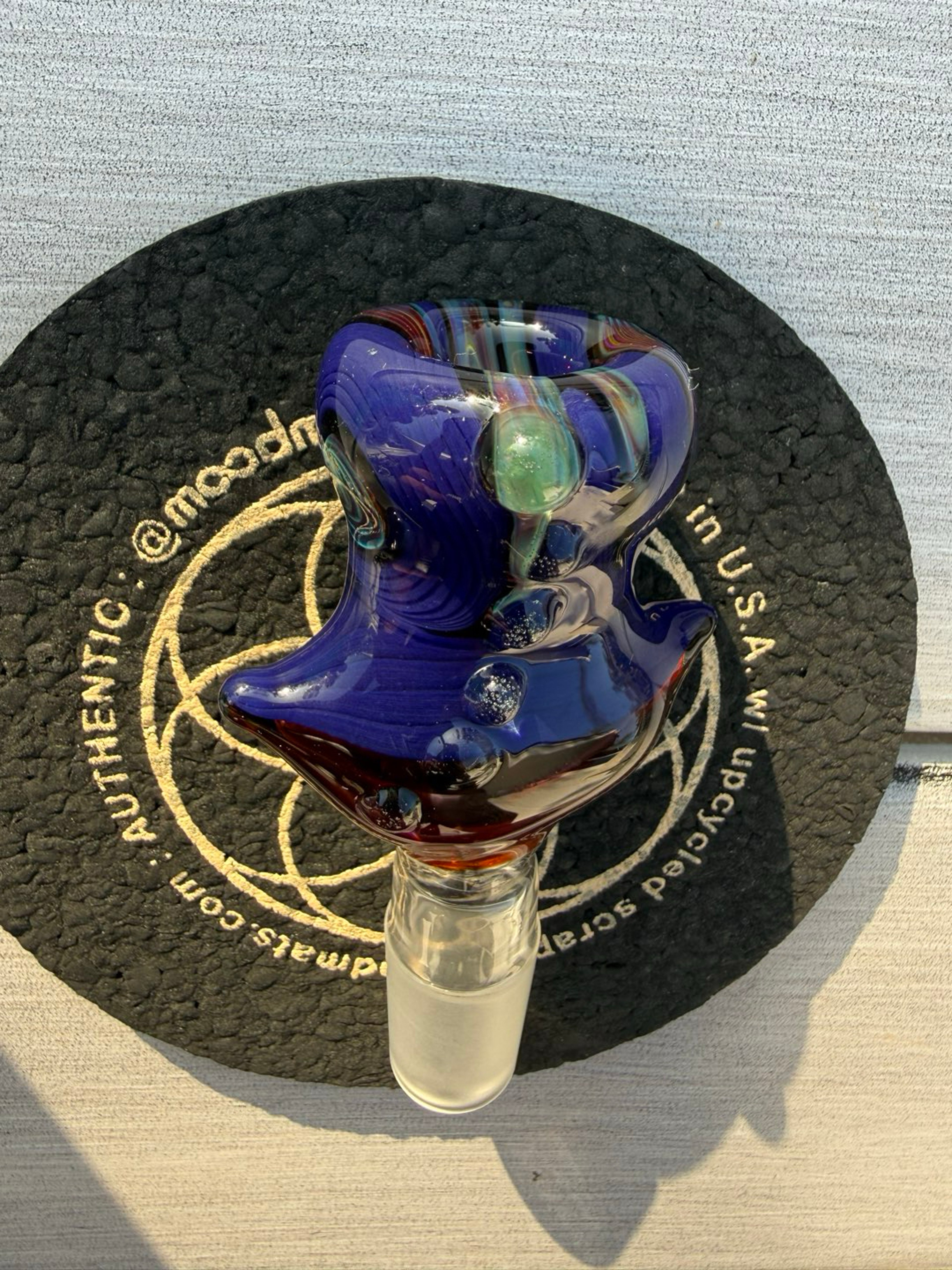 Worked 18mm Push Bowl Piece Slide image 0