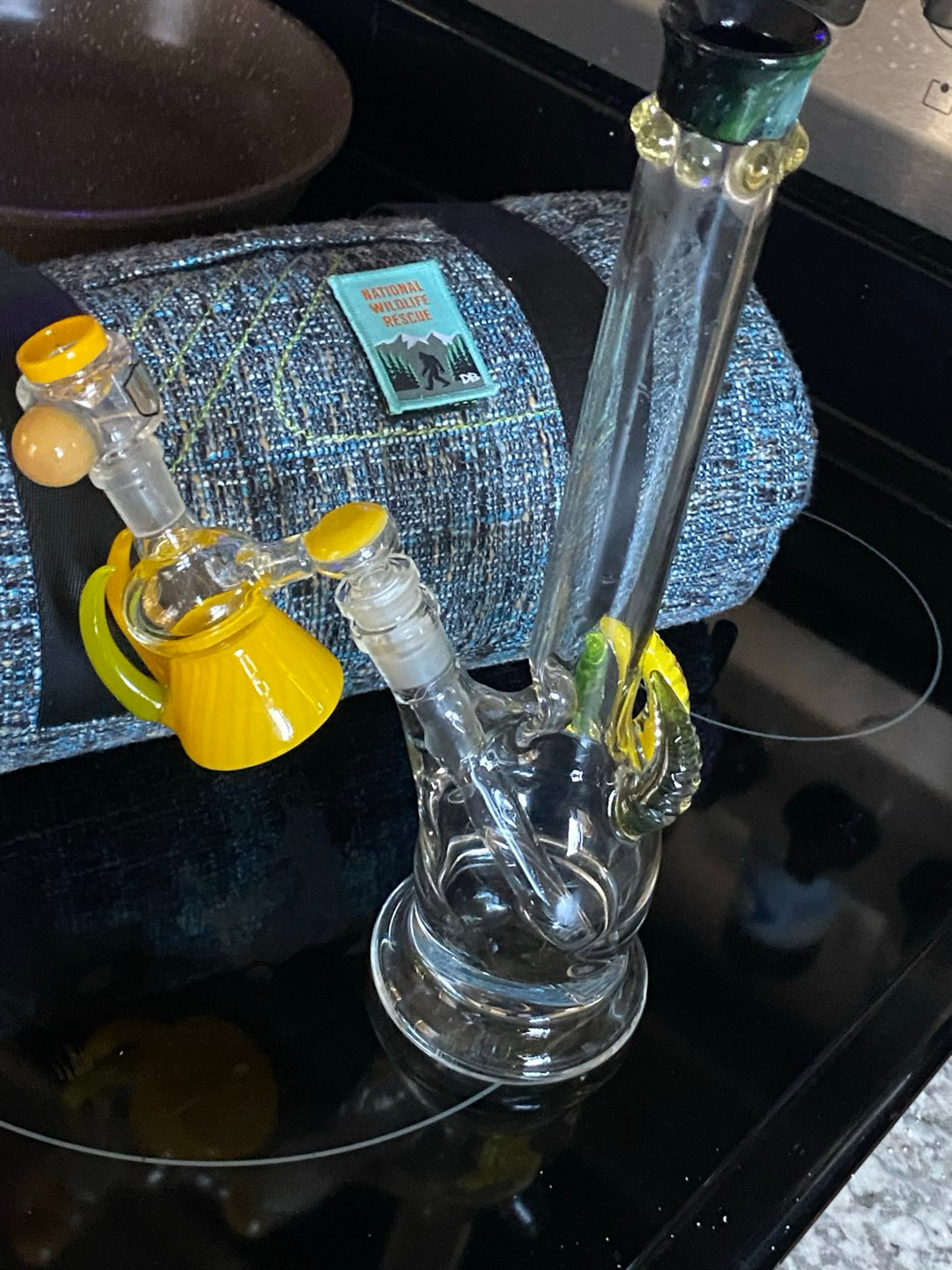 Preview pic of Quinn’s glass beaker with ashcatcher and slide