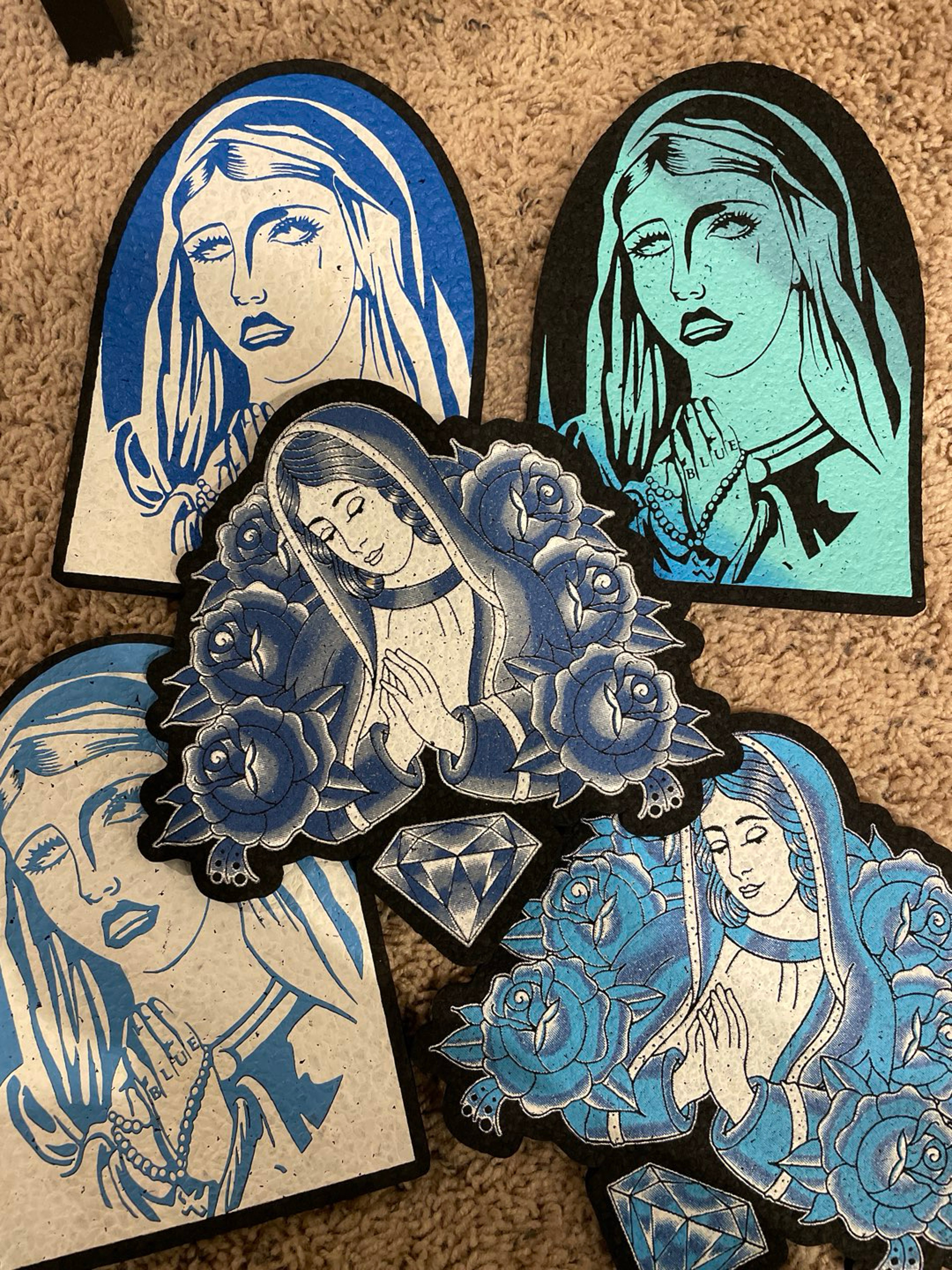 Preview pic of Blueberry503 mat set of 5