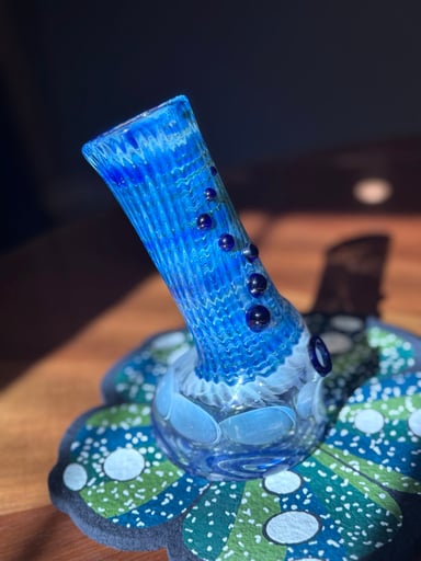 Preview pic of Heady Fumed Blue Ice Catcher for Flower Vaporizer