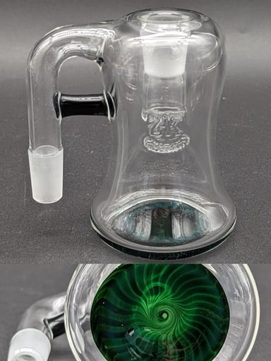 Preview pic of 2K GLASS 14MM DRY ASH CATCHERS 90 DEGREES