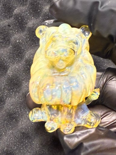 Preview pic of FYV Glass North Star Yellow Lion Pendant