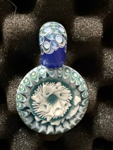 Preview pic of WR Glass Flower Implosion Pendant