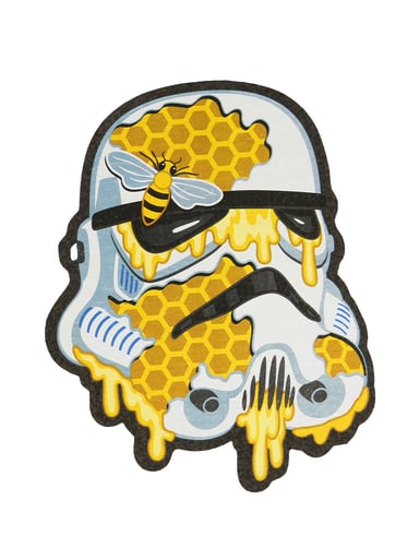Preview pic of Moodmats x Biggs x Team Death Star Honeycomb Stormtrooper Mat
